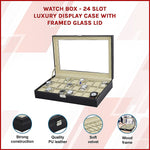 Luxury 24 Slot Watch Display Case