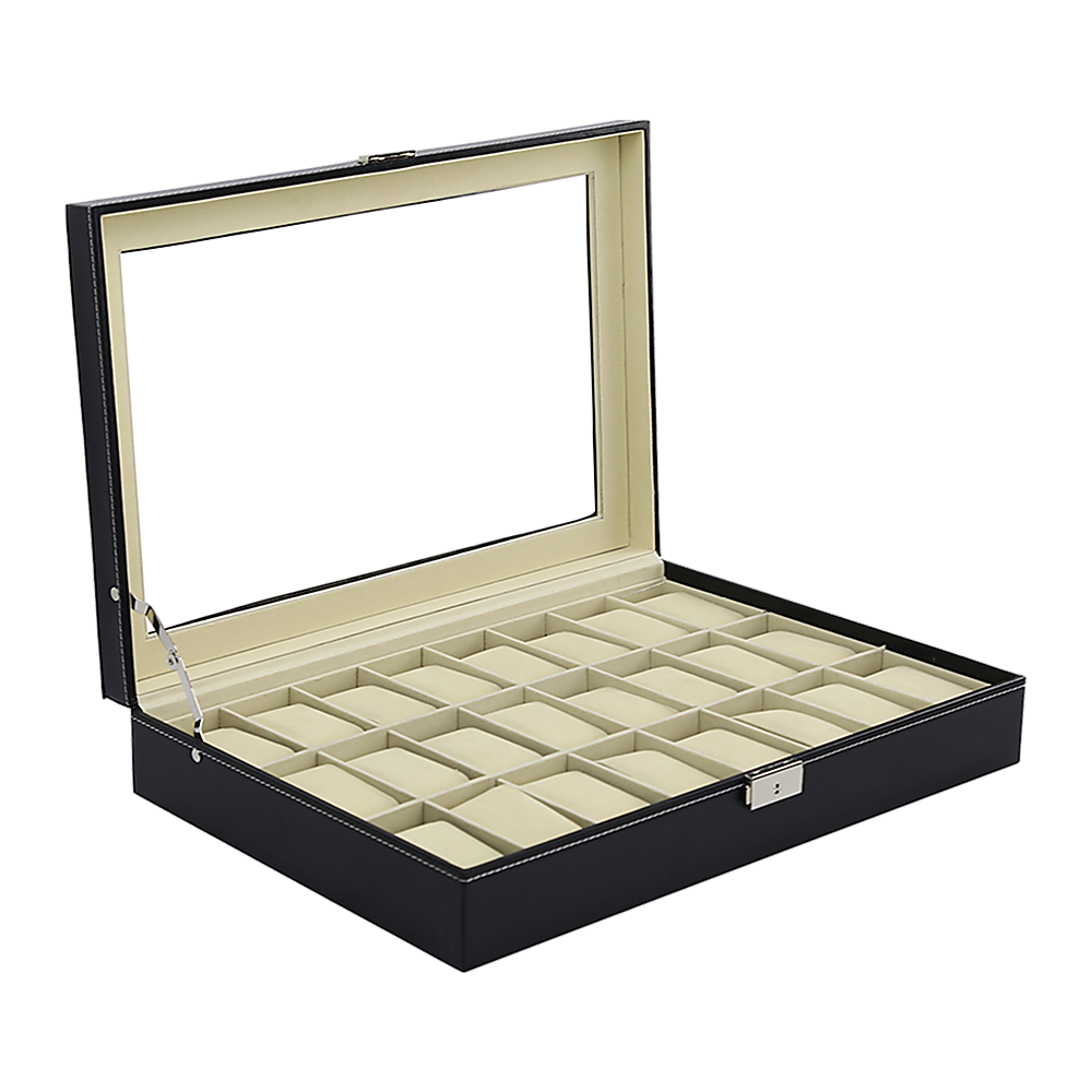Luxury 24 Slot Watch Display Case