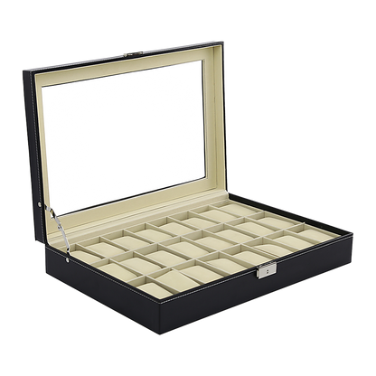 Luxury 24 Slot Watch Display Case