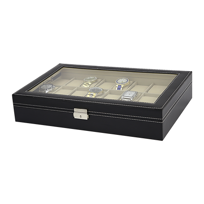 Luxury 24 Slot Watch Display Case