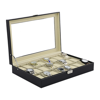 Luxury 24 Slot Watch Display Case