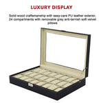 Luxury 24 Slot Watch Display Case