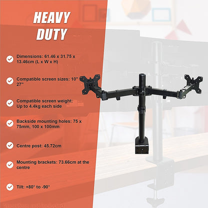 Dual Lcd Monitor Desk Mount Stand