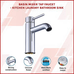 Basin Mixer Tap Faucet -Kitchen Bathroom Sink