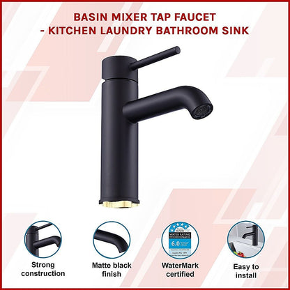 Basin Mixer Tap Faucet -Laundry Bathroom Sink