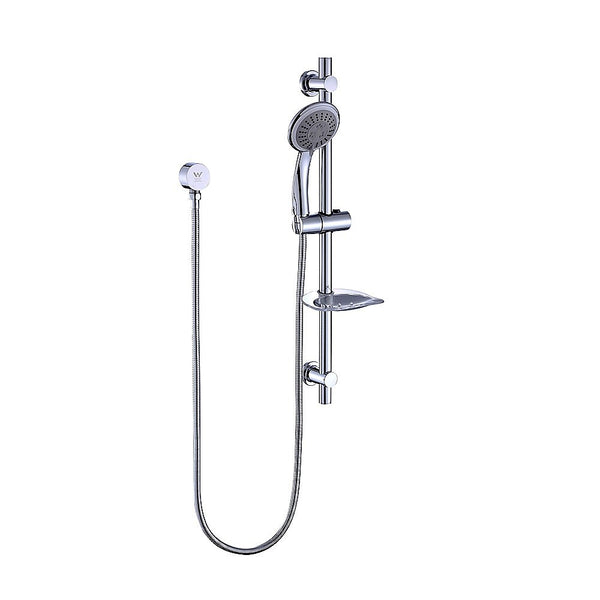  Premium Hand Held Shower Rail Soap Dish Bathroom Set