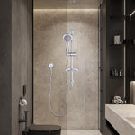 Premium Hand Held Shower Rail Soap Dish Bathroom Set