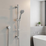 Premium Hand Held Shower Rail Soap Dish Bathroom Set