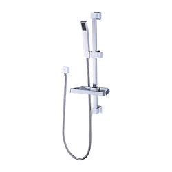 Hand Held Shower Rail Soap Dish Bathroom Set