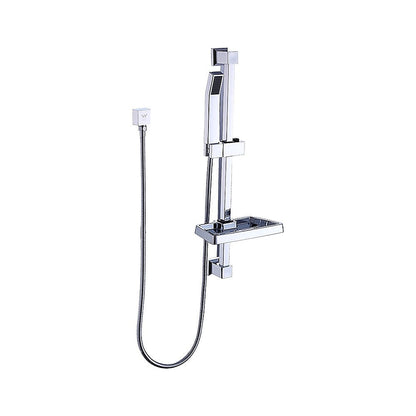Hand Held Shower Rail Soap Dish Bathroom Set