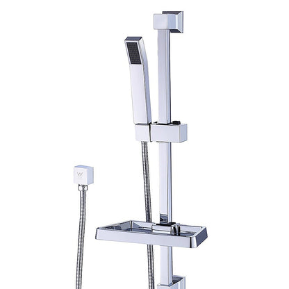 Hand Held Shower Rail Soap Dish Bathroom Set