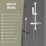 Hand Held Shower Rail Soap Dish Bathroom Set