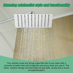 200Mm Shower Head Square 304Ss Polished Chrome Finish