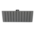 200Mm Shower Head Square 304Ss Electroplated Matte Black Finish