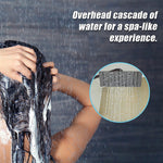 200Mm Shower Head Square 304Ss Electroplated Matte Black Finish