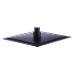 200Mm Shower Head Square 304Ss Electroplated Matte Black Finish