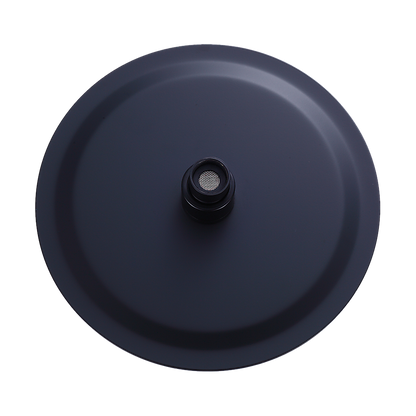 200Mm Shower Head Round 304Ss Electroplated Matte Black Finish
