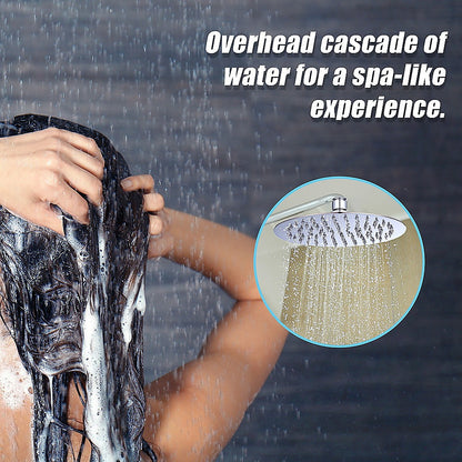 200Mm Shower Head Round 304Ss Polished Chrome Finish
