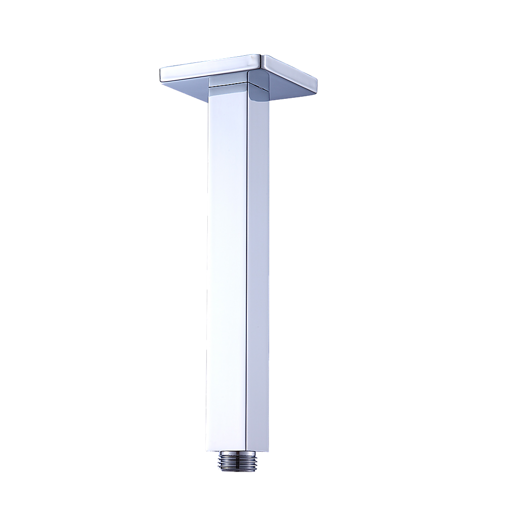 Shower Head Arm Wall Connector Square Bathroom Rainforest Showerhead