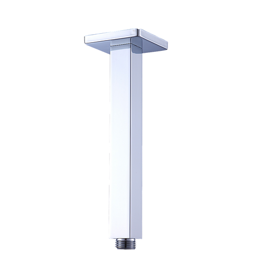Shower Head Arm Wall Connector Square Bathroom Rainforest Showerhead