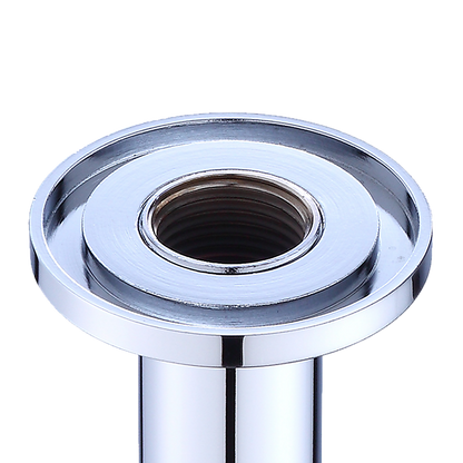 Shower Head Arm Wall Connector Round Bathroom Rainforest Showerhead