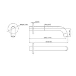 220Mm Bath Spout In Polished Chrome Finish