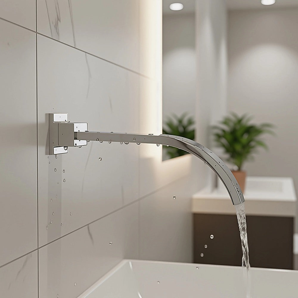 180Mm Bath Spout Polished Chrome Finish