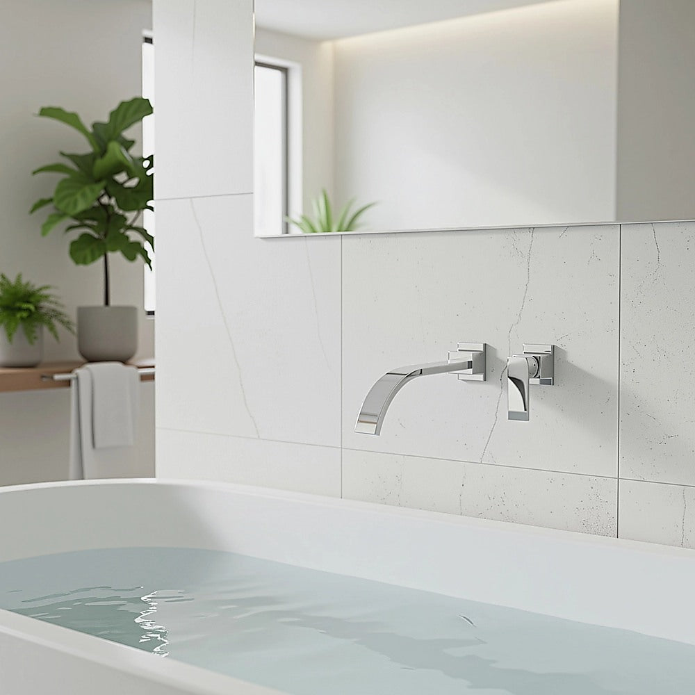 180Mm Bath Spout Polished Chrome Finish