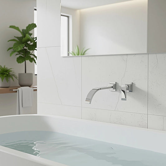 180Mm Bath Spout Polished Chrome Finish