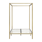 4 Four Poster Double Bed Frame Slat Support Wooden Frame King Size