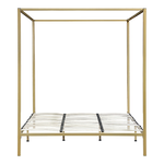 Stylish design 4 Four Poster King Bed Frame-Gold/Cream