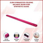 Folding Balance Beam, Pink