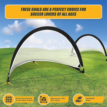 Pop Up Portable Soccer Football Goals