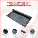 Heavy Duty Weed Control Pp Woven Fabric, 1.83M X 30M
