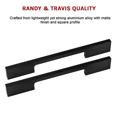 128Mm Black Kitchen Cabinet Handles