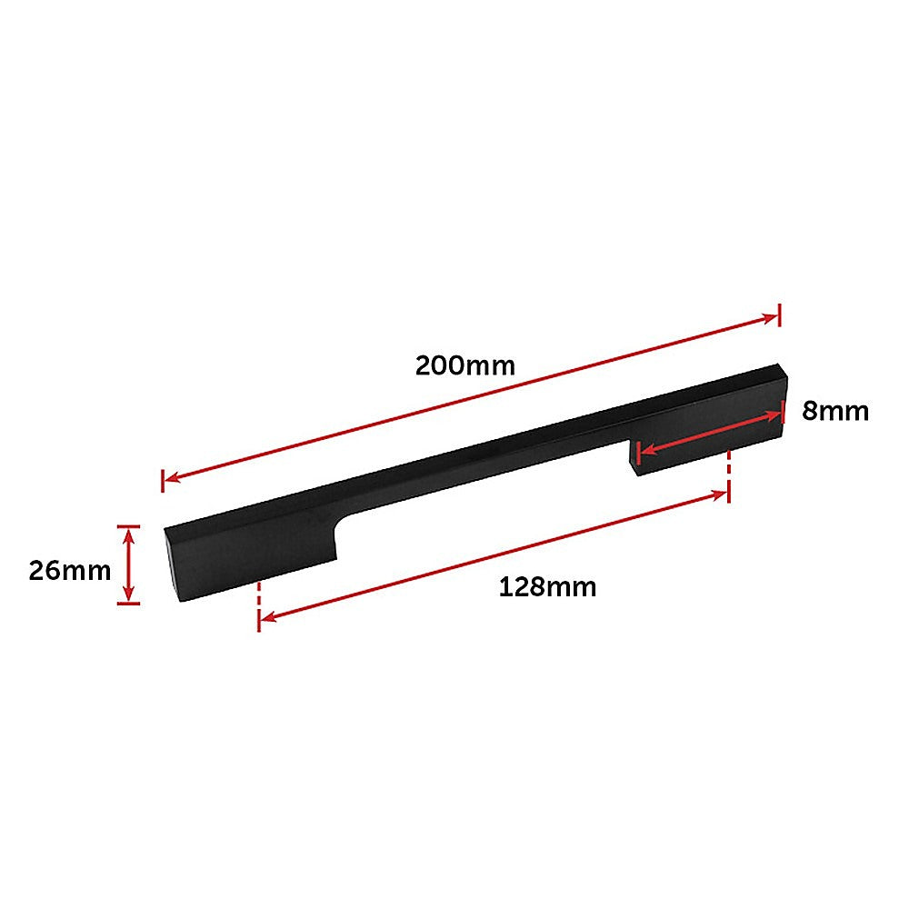 128Mm Black Kitchen Cabinet Handles