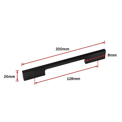 128Mm Black Kitchen Cabinet Handles
