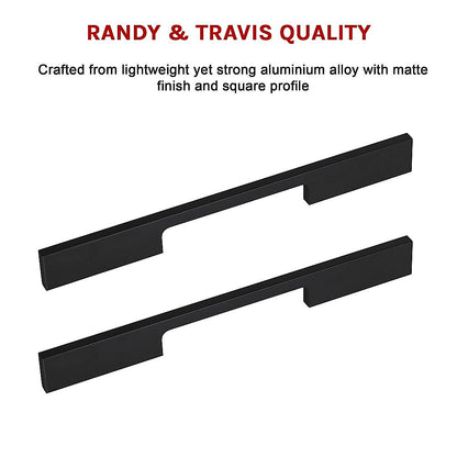 160Mm Black Kitchen Cabinet Handles
