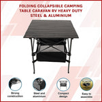 Folding Camping Table - Heavy Duty Steel & Aluminium