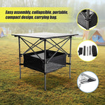 Folding Camping Table - Heavy Duty Steel & Aluminium