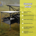 Folding Camping Table - Heavy Duty Steel & Aluminium