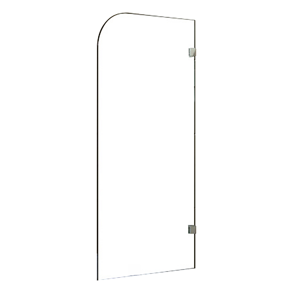 700 x 1450mm Frameless Bath Panel 10mm Glass Shower Screen