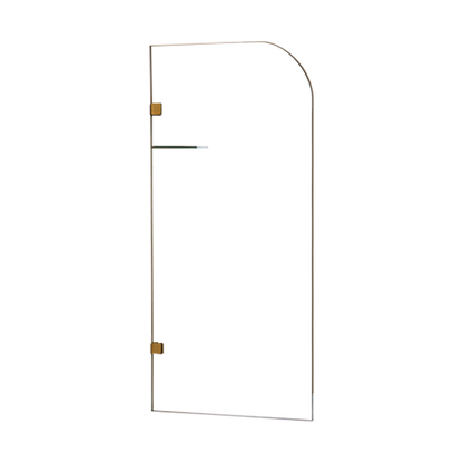 700 x 1450mm Frameless Bath Panel 10mm Glass Shower Screen