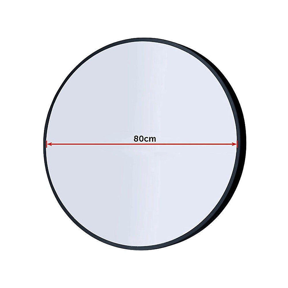 Round Wall Mirror Bathroom Makeup Mirror-80cm/90cm
