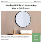 Round Wall Mirror Bathroom Makeup Mirror-80cm/90cm