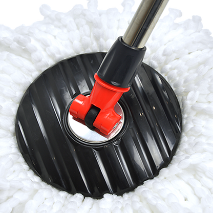 Spin Rotating Mop And Bucket Set - 4 Microfibre Mop Heads