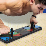 9-in-1 Push Up Board with Yoga Bands Fitness Stand