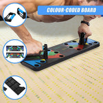 9-in-1 Push Up Board with Yoga Bands Fitness Stand