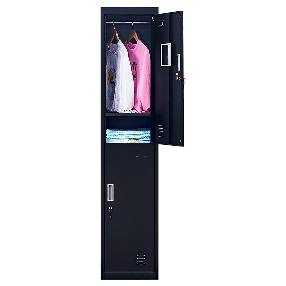 Dual-Compartment Vertical Wardrobe Space-Saving Organization