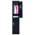 Dual-Compartment Vertical Wardrobe Space-Saving Organization